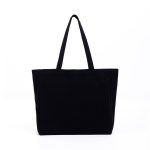 Wholesale Solid Color Large Capacity Zipper Canvas Tote Bag - Image 7