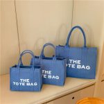 Women Fashionable Solid Color Large Capacity Letter Canvas Tote Bag - Image 10