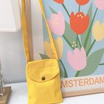 Women Fashionable Simple Macaroon Solid Color Canvas Mini Crossbody Bag - Image 8