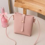 Wholesale Women Fashionable Simple Solid Color Square Zipper Mini Single Shoulder Crossbody Bucket Bag - Image 8