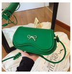 Wholesale Women Fashion Casual Solid Color Bowknot Buckle Crossbody Bag - Image 8