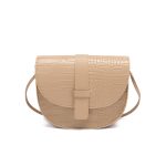 Women Fashion Crocodile Pattern Flap PU Crossbody Bag - Image 6