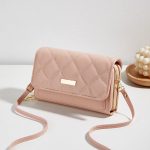 Wholesale Women Fashion Casual Solid Color Double-Layer Embroidered Crossbody Bag - Image 7