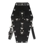 Wholesale Women Fashion Gothic Coffin Chain Rivet Cross Crossbody Bag - Image 8