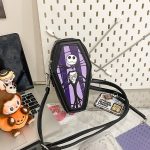 Wholesale Women Fashion Gothic Halloween Embroidered Spider Skull Crossbody Bag - Image 8