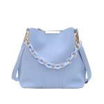 Wholesale Women Fashion Chain Decorative Solid Color Large Capacity Bucket Crossbody Bag - Image 8