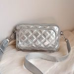 Wholesale Women Fashion Casual Solid Color Rhomboid Chain Crossbody Bag - Image 8