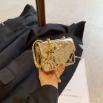 Wholesale Women Fashion Solid Color Patent Leather Bright Mini Rhomboid Chain Crossbody Bag - Image 8