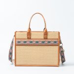 Women Casual Boho Large Capacity Straw Woven Wide Strap Tote Bag - Image 7