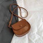 Women Fashion Casual Simple Solid Color Crossbody Bag - Image 8