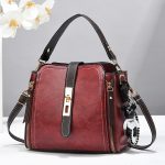 Wholesale Women Fashion Casual Bucket Zipper Handbag - Image 8