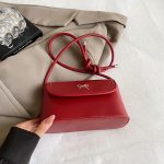 Women Fashion Casual Solid Color Bowknot Buckle Crossbody Bag - Image 8