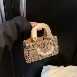 Wholesale Summer Shiny Sequin Pearl Strap Crossbody Mini Bag - Image 8
