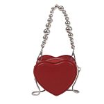 Wholesale Women Fashion Casual Solid Color Embossed Heart-Shaped Mini Crossbody Bag - Image 7