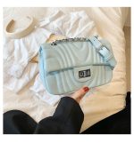 Wholesale Fashion Solid Color Embroidery Square Crossbody Bag - Image 8