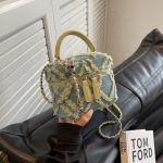 Fashion Denim Stitching Square Crossbody Bag - Image 8