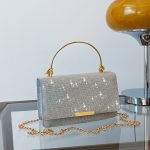 Summer Women Fashion Thin Flash Flap Square Chain Crossbody Bag - Image 8