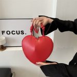 Women Fashion Casual Creative Heart Solid Color Crossbody Bag - Image 8