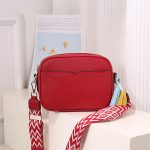 Wholesale Women Fashion Square Wide Strap Pendant Crossbody Bag - Image 7
