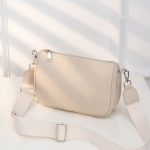 Wholesale Women Fashion Casual Solid Color Rectangle Wide Strap Crossbody Bag - Image 7