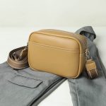 Wholesale Women Fashion Casual Solid Color Rectangle Wide Strap Crossbody Bag