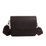 Wholesale Women Fashion Casual Solid Color Wide Strap Square Crossbody Bag - Image 7