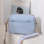Wholesale Women Fashion Casual Solid Color Pu Square Crossbody Bag