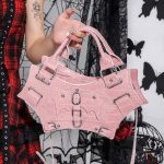 Women Fashion Gothic Bat Wing Studded Handle Crossbody Bag - Image 8