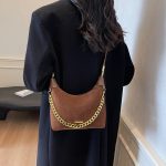 Wholesale Women Fashion Solid Color Suede Square Crossbody Bag - Image 8