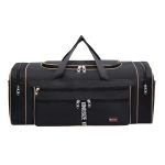 Men Leisure Sports Alphabet Foldable Large Capacity Nylon Duffle Bag - Image 8