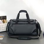 Wholesale Men Leisure Sports Basic Solid Color Large Capacity Oxford Duffle Bag