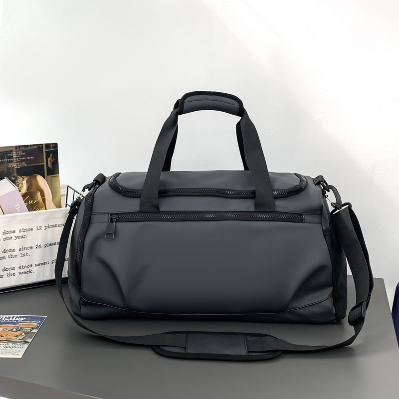 color_2-1811 Wholesale Men Leisure Sports Basic Solid Color Large Capacity Oxford Duffle Bag - Image 1