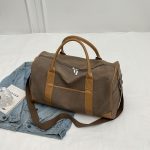 Wholesale Men Leisure Sports Basic Retro Large Capacity Canvas Duffle Bag - Image 6