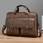 Wholesale Men'S Fashion Casual Retro Large Capacity Shoulder Crossbody Handbag Business Briefcases Bags - Image 7