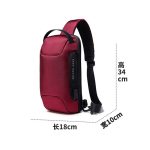 Wholesale Men Fashion Casual Waterproof Chest Bag - Image 8