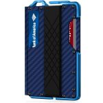 Men'S Fashion Casual Carbon Fiber Metal Anti-Magnetic Automatic Shot Card Wallet