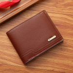 Men'S Fashion Casual Solid Color Litchi Pattern Multi-Card Wallet - Image 7