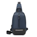 Men'S Casual Color Matching Wear-Resistant Oxford Cloth Chest Bag - Image 7