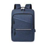 Men Casual Commuter Solid Color Oxford Usb Backpacks Bag - Image 8