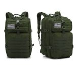 Men Outdoor Commuter Camouflage Pattern Buckle Zipper Design Large Capacity Oxford Cloth Backpack - Image 7