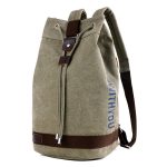 Wholesale Men Fashion Casual Commuter Letter Canvas Backpacks Bag - Image 8