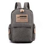 Men Leisure Sports Commuter Letter Canvas Backpacks Bag - Image 8