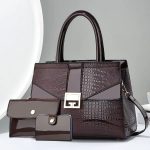 Women Casual Bag Stone Pattern Handbag Three-Piece Set - Image 4