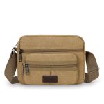 Wholesale Men Fashion Casual Commuter Canvas Crossbody Bag - Image 8