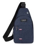 Men Fashion Casual Commuter Canvas Chest Bag - Image 8