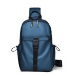 Wholesale Men Fashion Casual Basic Commuter Solid Color Nylon Chest Bag - Image 8
