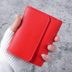 Wholesale Simple Solid Color Multi-Function Card Bag Three-Fold Wallet - Image 8