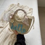Wholesale Women Fashion Casual Vacation Straw Woven Beach Handbag - Image 7