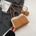 Women Fashion Casual Large Capacity Plush Handbag - Image 6