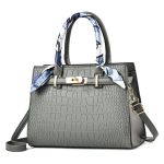 Wholesale Elegant Solid Color Stone Print Large Capacity Handbags - Image 8